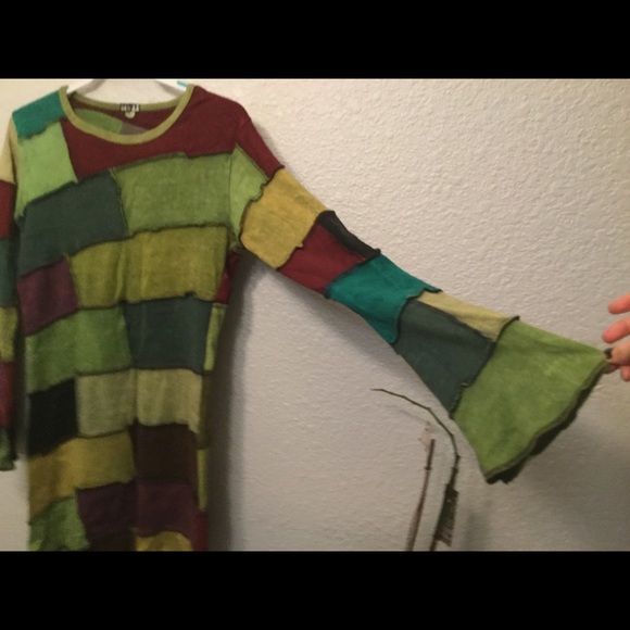 Jayli Patchwork Dress Size L - Picture 4 of 6